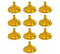 SENRISE 10 Pack Negotiation Work Flag Stand Table Flag Stand Desk Flags, 35x55MM Mini Flag Holders for International Conference - Gold