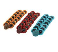 SENRISE 10PCS 2 inch Surface Conditioning Sanding Disc, R-Type, Nylon, Yellow, Medium 80#-120#, Compatible with Angle Grinder