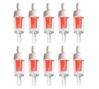 SENRISE 10Pcs Aquarium Check Valves, 4mm White-Red Clear Way Non-Return Check for Small Betta Tanks Large Community Tanks Planted Tanks Marine Tanks