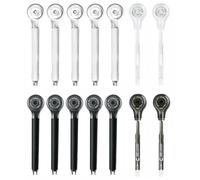 SENRISE 14PCS Correction Tape, Pen Style White Out Correction Tapes, Mini Compact Correction Roller, for Note Taking, Marking, Crafting, Journal, School Supplies (BK+WT)