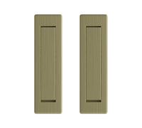 SENRISE 2 Pack Flush Mount Door Pull, 304 Stainless Steel Sliding Door Handle Concealed Pocket Door Edge Pull for Cabinets Closets Wardbores (Bronze)