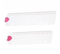 SENRISE 2Pcs Bookmark Ruler, A6 A5 Plastic Binder Divider Snap-in Bookmark