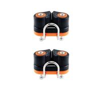 SENRISE 2Pcs Cam Cleats with Top Wire Flaired Leading Ring, Cam Rope Cleat Nylon Boat Pilates Equipment Fast Entry for Rope Diameter: 3mm-12mm