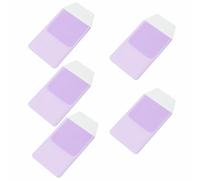 SENRISE 5Pcs PVC Leak-Proof Pen Pouch, Durable Pen Leak Pocket Inserted Pen Bag Waterproof for Doctor Nurse School Hospital Office Laboratories (Purple)