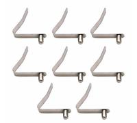 SENRISE 8PCS Tent Pole Spring Clips, Stainless Steel Push Button Spring Clip Single Pin Locking Tube Clips for CampingTent Pole, Kayak Paddle and Awning - 8mm