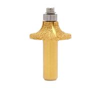 SENRISE Electroplated Diamond Stone Marble Grinding Edge Router Bit, 1/2'' Shank Woodworking Milling Cutter Tool for Marble Granite (1 Pcs, 08)