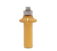 SENRISE Electroplated Diamond Stone Marble Grinding Edge Router Bit, 1/2'' Shank Woodworking Milling Cutter Tool for Marble Granite (1 Pcs, 06)