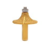 SENRISE Electroplated Diamond Stone Marble Grinding Edge Router Bit, 1/2'' Shank Woodworking Milling Cutter Tool for Marble Granite (1 Pcs, 10)