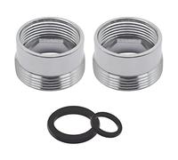 SENRISE Faucet Aerator Adapter, 2 Pcs 17mm - 22mm Thread Tap Aerator Connector, Water Purifier Filter Kitchen Sink Aerator Adapter