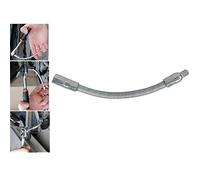 SENRISE Flexible Socket 2PCS 1/4" 150mm Socket Extension Bar Drive Spring Extension Drill Bit Holder Adapter for Screwdriver and Ratchet Wrench