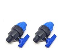 SENRISE MDPE Compression Fitting, 2pcs Compression Valve Male（Male 20mm）