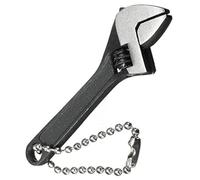 SENRISE Mini Wrench Adjustable Spanner Small Jaw Spanner Wrench Monkey Wrench for Repairing Black (4" 100mm)