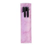 SENRISE Pen Holder, Adjustable Elastic Band PU Leather Pen Sleeve Pouch Small Pencil Case for Notebook Books Journal, Pink