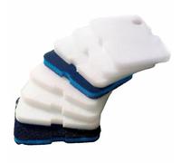 SENRISE Replacement Canister Filter Media Compatible with Cascade 700/1000/CCF2UL/CCF3UL, Including 2pcs Sponge Filter Pads and 6pcs White Floss Pads