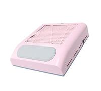SENRN Nail Dust Collector 80W Professional Low Noise Nail Dust Vacuum Extractor Suction Fan Manicure Machine for Acrylic Nails Removal Pink EU Standard