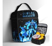 SENROLAN Game2 Sloth Lunch Box, Durable Polyester Insulated Lunch Bag for Men and Women, Keeps Food Hot or Cold, Adjustable Shoulder Strap, 11" x 8" x 5"