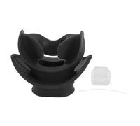 Senrusa Diving Regulator Mouthpiece with Tie Silicone Comfortable Bite Scuba Regulator Mouthpiece for Snorkeling Freediving (Black)