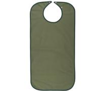 Sensalou Adult Bib Ess Apron Spill Bib for Seniors, olive green, One Size