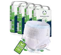 Sensalou Adult Incontinence Pants S 88 Pack - Disposable Pull-Up Diapers for Men and Women - Maximum Absorbency Underwear for Heavy Bladder Leaks - 2550 ml Capacity - Small Size 70-110 cm Waist