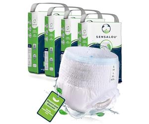 Sensalou Adult Incontinence Pants XL 88 Pack - Pull-Up Disposable Underwear for Men & Women - 3220ml Heavy Absorbency Diapers - Extra Large Size 130-170 cm Waist - Unisex Protection for Bladder Leaks
