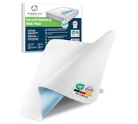 Sensalou Waterproof Bed Pad Reusable 75x90 cm - Washable Incontinence Underpad for Babies, Adults & Elderly - Extra Large Absorbent Mattress Protector up to - OEKO-TEX Certified (2, 75x90 cm)