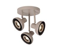 'SENSAS' Dimmable Stylish Rotatable Modern Ceiling Spotlight 3xGU10 Lucide Cream One Size