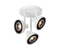 'SENSAS' Dimmable Stylish Rotatable Modern Ceiling Spotlight 3xGU10 Lucide White One Size
