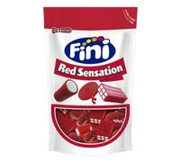 Sensation Red Mix Liquorice Sweets Fini 165g - Soft & Chewy Red Fruit Flavoured Candy - Share Bag Treats - Pack of 3