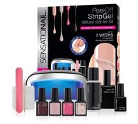 Sensationail Deluxe Stripgel Starter Kit - includes 4 x Full Size Gel Polishes