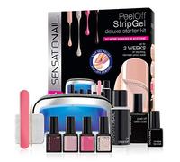 Sensationail Deluxe Stripgel Starter Kit - includes 4 x Full Size Gel Polishes
