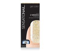 Sensationail Gel Nail Polish, Silver Seduction, Silver Glitter, 7.39ml - At Home Gel Polish