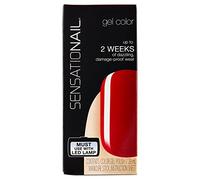 SENSATIONAIL Gel Nail Polish With Manicure Stick, 7.39 ml, Scarlet Red