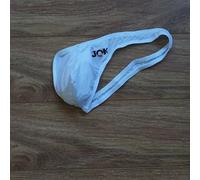 Sensational Comfort Meets Style in Men's Sexy Lingerie with Unique Unilateral Tie Design (XL White)
