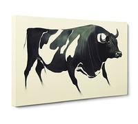 Sensational Cow Canvas Print | Gallery Wrapped 30mm Frame Wall Art | 30x20 inches | Ready to Hang | Abstract Animals Picture | Living Room Bedroom Lounge Office