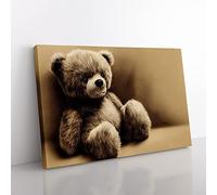 Sensational Teddy Bear Canvas Wall Art Print 20x14 Inch