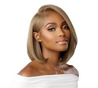 Sensationnel Bare Lace 13x6 wigs - Unit 3 Glueless synthetic with 180 degree preplucked hairline Non lifting 2040 larger grid thinner lace - BareLace unit 3 (LIGHTASHBROWN)