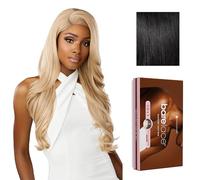 Sensationnel Bare Lacewig 6" x 5" - Unit 1 Lace Frontal Glueless Synthetic 180 Degree Pre Plucked Hairline (1 x Jet Black)