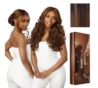 Sensationnel Barelace Lace Wig 33x5 360mm Glueless Human Hair Blend Ear to Ear Deep Parting Pre Cut Hairline (BALAYAGEHAZELNUT)