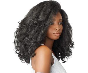 Sensationnel CKCO HalfWig - synthetic Instant weave half wig - Curls Kinks and Co RAIN MAKER (1B OFFBLACK)