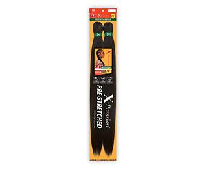 Sensationnel Crochet Braids African Collection 2X X-Pression Pre-Stretched Braid 72" (1-pack, 1B)