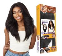 Sensationnel Curls Kinks&Co Synthetic Textured Lace Front Wig - 13X6 Kinky Layered Blow Out 22" (Color:1B OFF BLACK)