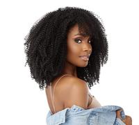 Sensationnel Curls Kinks & CO Textured Clip In Human Hair Blend Hair Extension 9PCS - GAME CHANGER 10 INCH (1B Off Black)