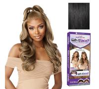 Sensationnel Glenna 13x6 Lace Wig Hand Tied Glueless Synthetic Lace Wig Natural Density Pre Plucked Hairline (1 Jet Black)