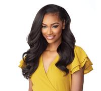 Sensationnel Instant Weave Synthetic Half Wig with Drawstring Cap - IWD 004 (1B Off Black)
