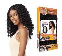 Sensationnel Kinksandco 18 Inch Y Part Lace Wig Natural Kinkyedges Wavy Hairline for Natural 3C to 4C Hair Texture 1 Piece