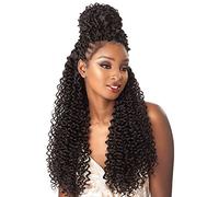 Sensationnel Lulutress Synthetic Crochet Braid - ISLAND TWIST 18" (4 Pack, 1B Off Black)