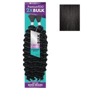 Sensationnel PremToo Bulk Weaving - 2 x Water Wave Human Hair Blend for Boho, Knotless Box or Curly Loose Wave Styles - 1 Pack (18 inch, 1)