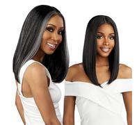 Sensationnel Synthetic Dashly Salt & Pepper Hd Lace Front Wig - Sp Lace Unit 5 (Color:2 DARK BROWN)