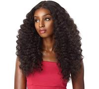 sensationnel synthetic lace front wig empress edge natural center part amani (1B)