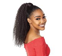 Sensationnel Synthetic Ponytail Instant Pony Wrap KINY CURLY 18" (1B Off Black)